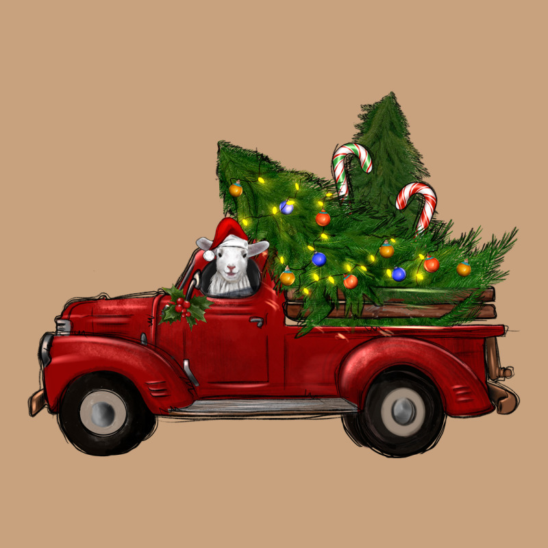 Christmas Farm Truck With Baby Sheep Vintage Tee by RanaPortraitStore | Teevron