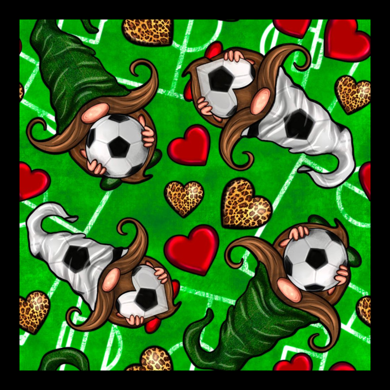 Soccer Gnomes And Hearts Seamless Pattern Urban Hoodie by BundleAndBundleShop | Teevron