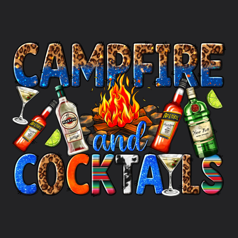 Campfire And Cocktails Vintage Tee by texasbilliewilder | Teevron