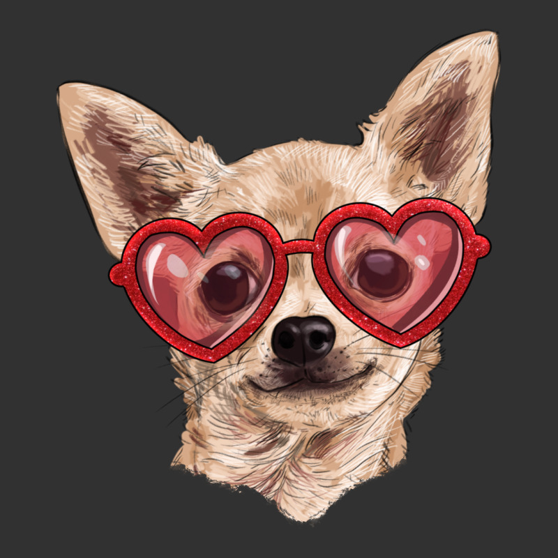 Chihuahua Dog With Love Glasses Urban Heavy Tee by RanaPortraitStore | Teevron