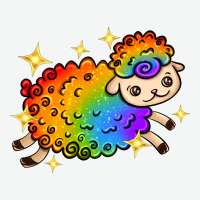 Rainbow Sheep With Star Urban Heavy Tee | Teevron