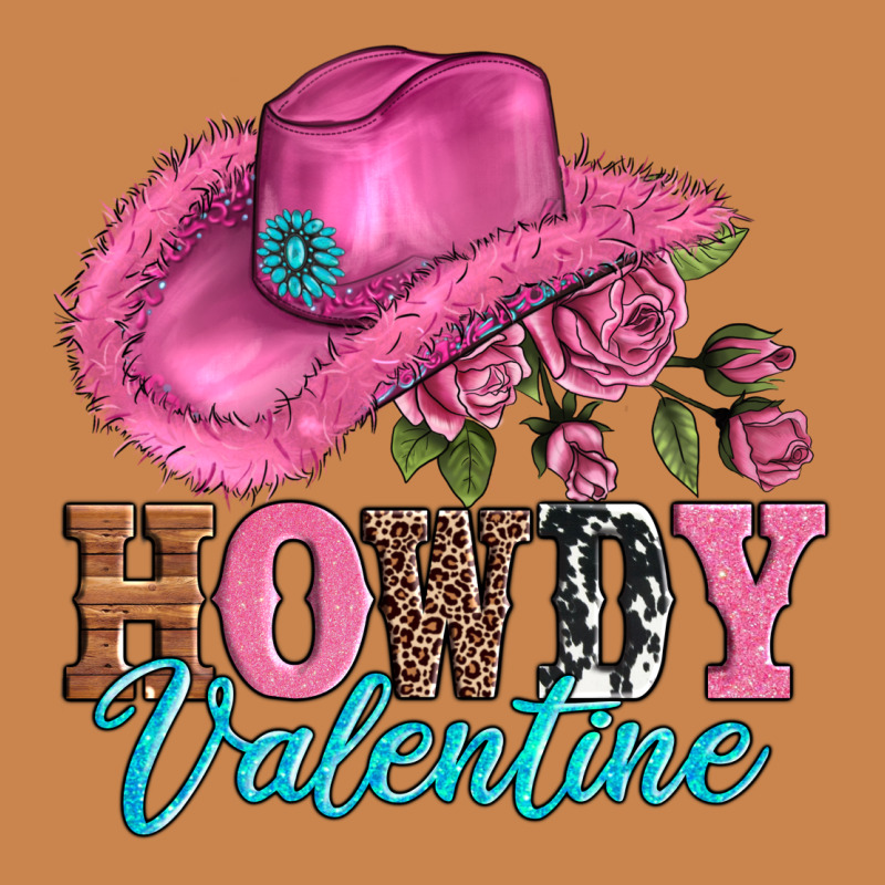 Valentines Day Cowgirl Hat And Howdy Heavyweight Hoodie by AdoDesignShop | Teevron