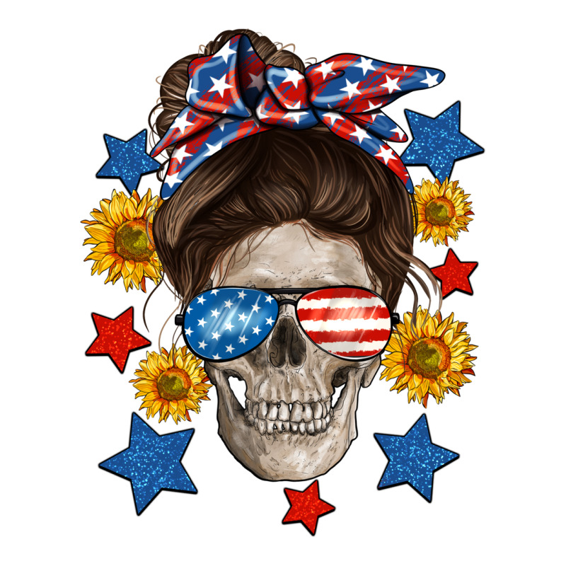 American Mom Skull Classic Tee by Neo Western | Teevron