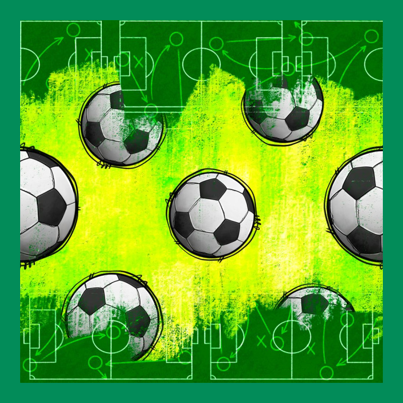 Soccer Balls With Field  And Tactics Seamless Pattern Urban Hoodie by BundleAndBundleShop | Teevron