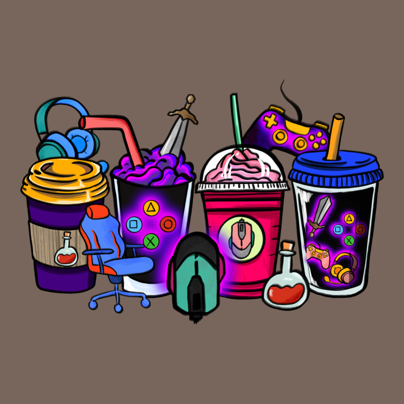 Gaming Coffee Cups Premium Hoodie by NancyCooperArtShop | Teevron