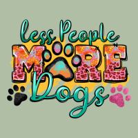 Less People More Dogs Paw Zillion Urban Heavy Tee | Teevron