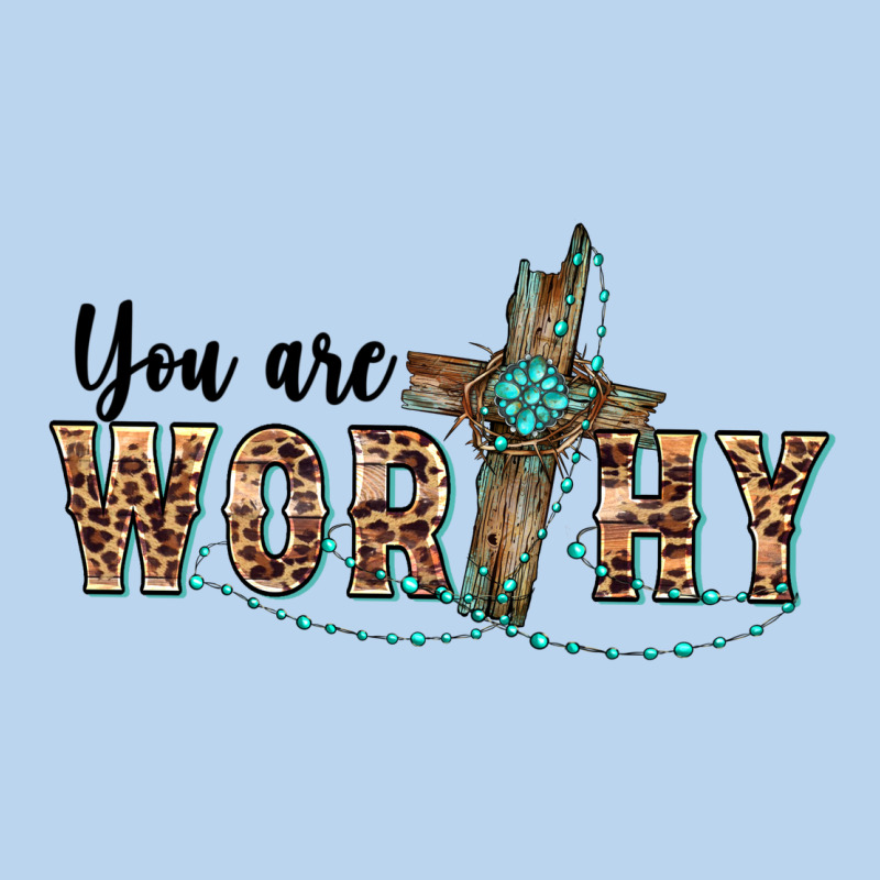 You Are Worthy Cross Classic Tee by BarkalooDesign | Teevron