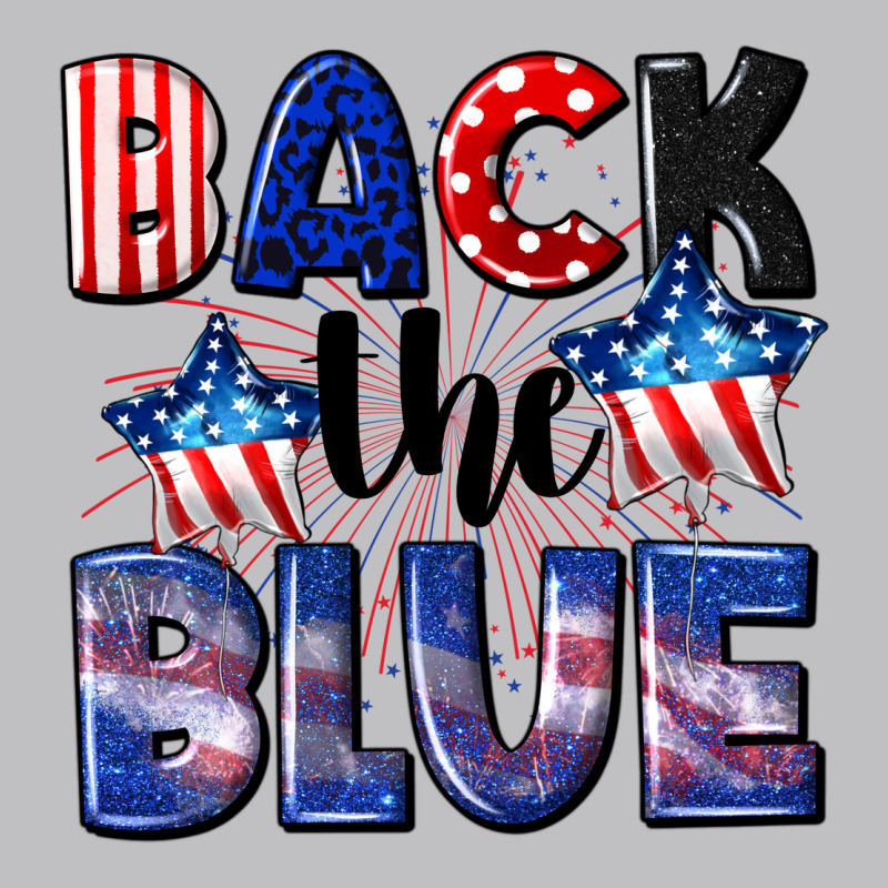 Back The Blue 4th Of July Classic Tee by CowGirlArtShop | Teevron