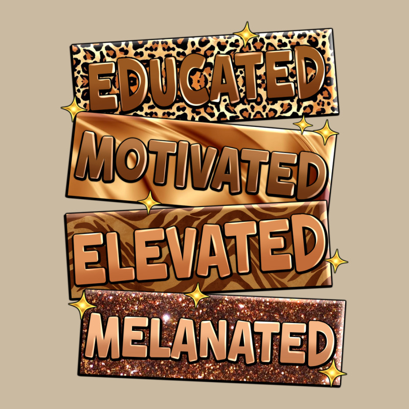 Educated Motivated Elevated Melanated Long Sleeve Tee by Zillion Design Studio | Teevron