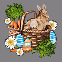 Easter Bunny In Basket Wıth Carrot And Eggs Heavyweight Hoodie | Teevron