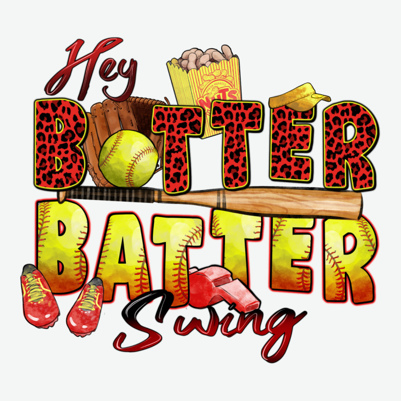 Hey Batter Batter Swing Softball Urban Heavy Tee by Zillion Design Studio | Teevron