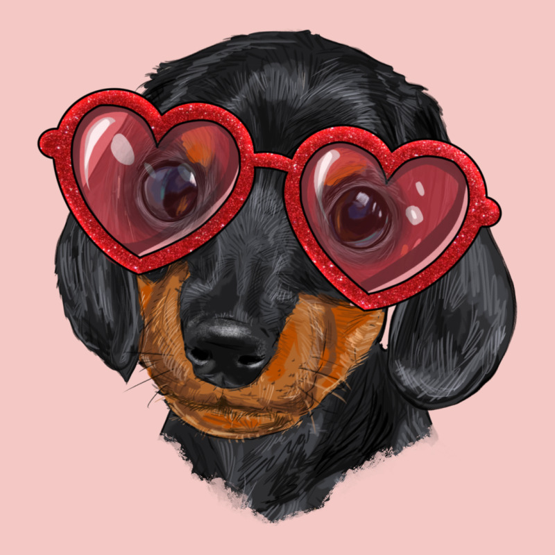 Dachshund With Love Glasses Urban Heavy Tee by RanaPortraitStore | Teevron