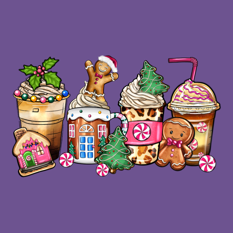 Pink Gingerbread Coffee Cups Vintage Tee by Zillion Design Studio | Teevron