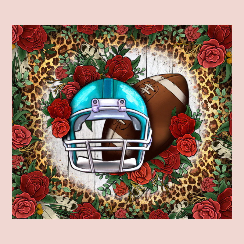 American Football Helmet And Leopard Premium Sweatshirt by NancyCooperArtShop | Teevron