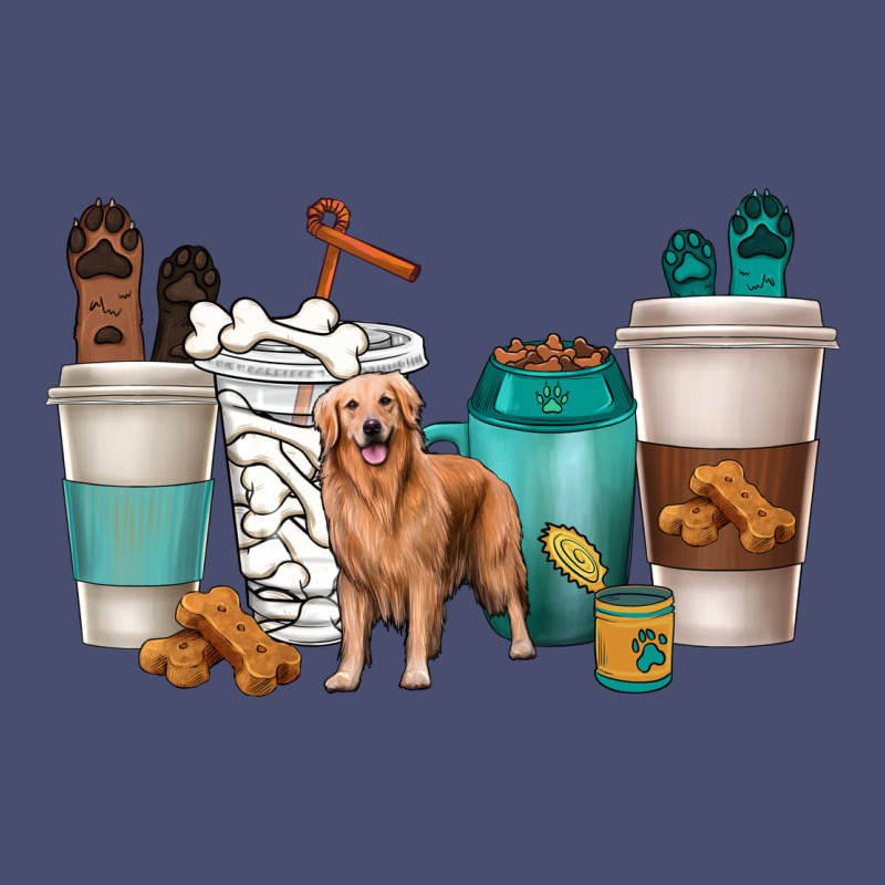 Golden Retriever Dog Coffee Cups Vintage Tee by texasbilliewilder | Teevron