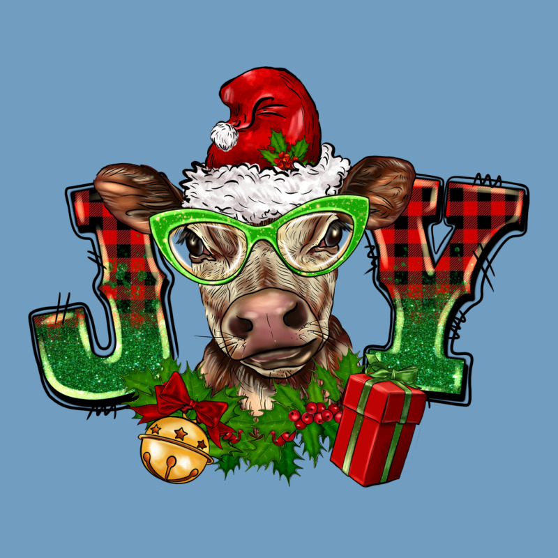 Christmas Joy Cow Urban Heavy Tee by BarkalooDesign | Teevron