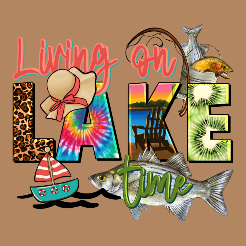 Living On Lake Time Long Sleeve Tee by Zillion Design Studio | Teevron