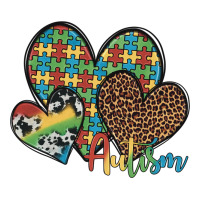 Autism Hearts Leopard Cowhide Heavyweight Hoodie | Teevron