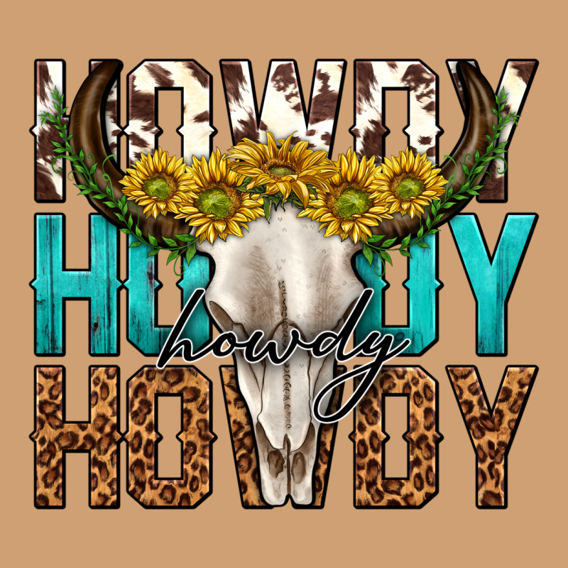 Howdy Howdy Howdy Western Bull Skull Vintage Tee by texasbilliewilder | Teevron