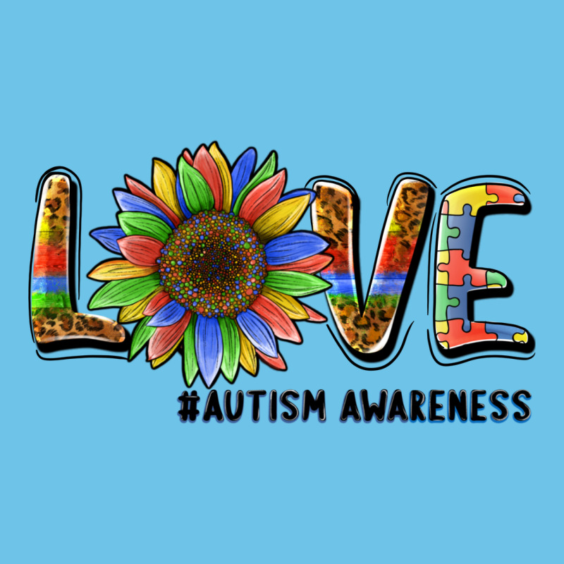 Love Sunflower Autism Awareness Premium Sweatshirt by BarkalooDesign | Teevron