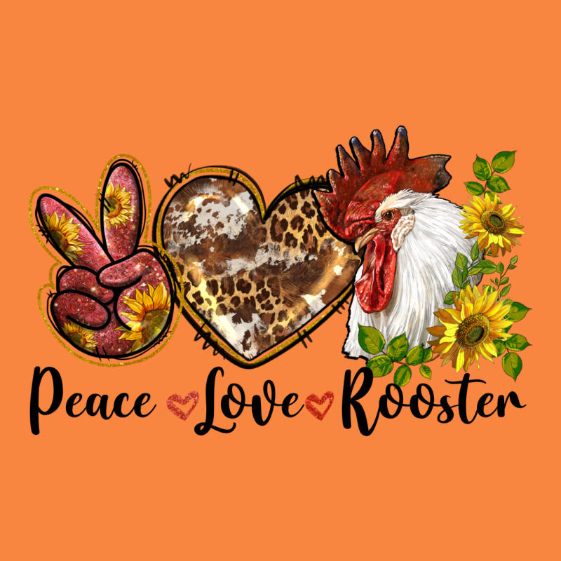 Peace Love Rooster With Sunflower Premium Sweatshirt by LillyAllenDesigns | Teevron