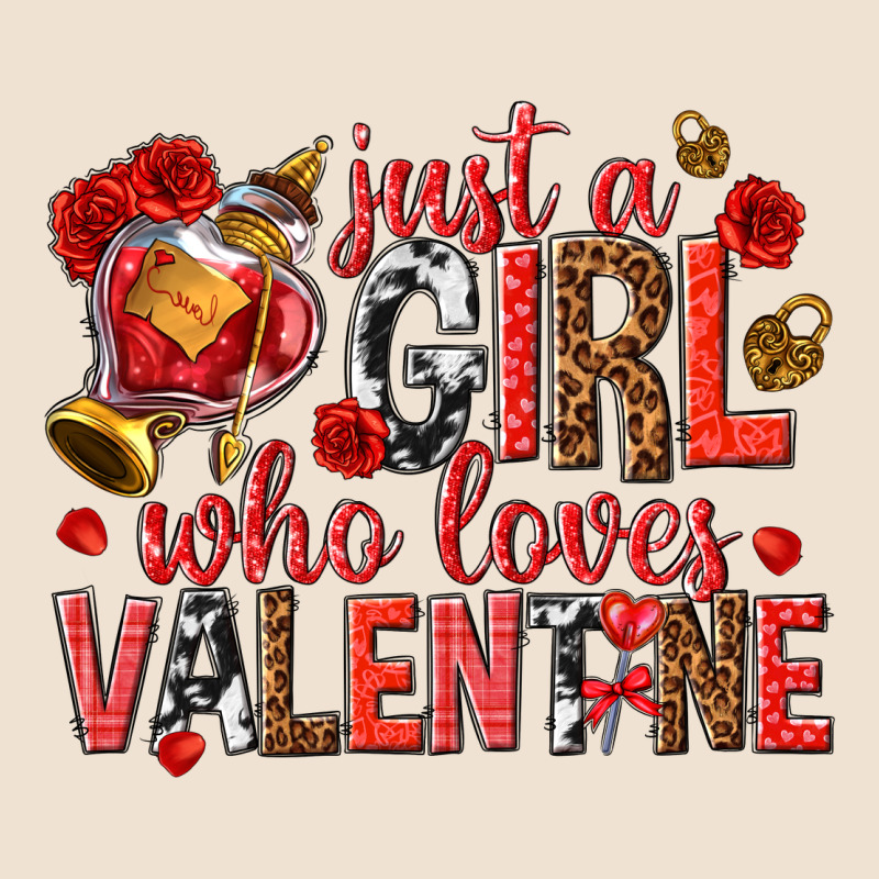 Just A Girl Who Loves Valentine Urban Heavy Tee by texasbilliewilder | Teevron