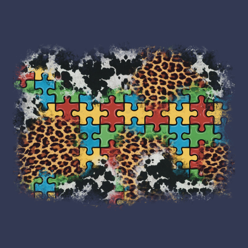 Autism Awareness Leopard Cowhide Background Heavyweight Hoodie by Artiststas | Teevron