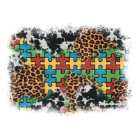autism awareness leopard cowhide background | Teevron