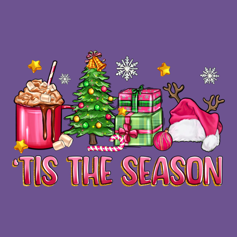 'tis The Season Pink Christmas Vintage Tee by Zillion Design Studio | Teevron