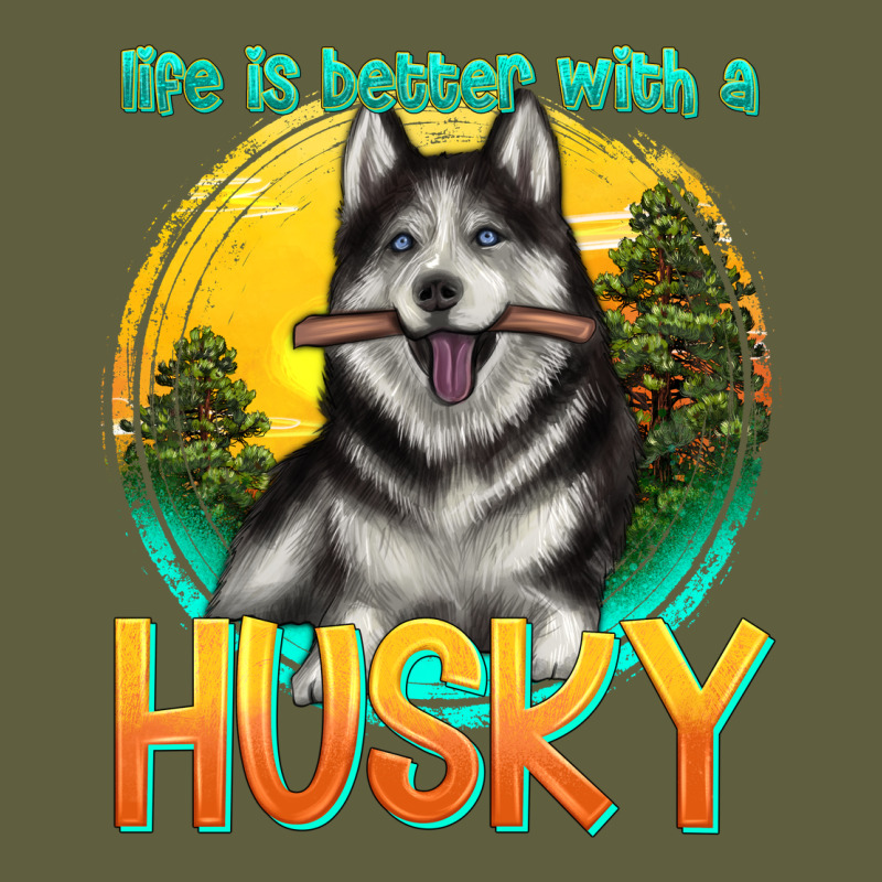 Life Is Better With A Husky Vintage Tee by texasbilliewilder | Teevron