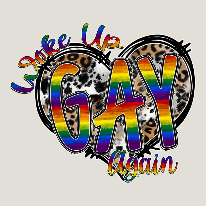Woke Up Gay Again Heavy Core Tee by SublimationCraftShop | Teevron