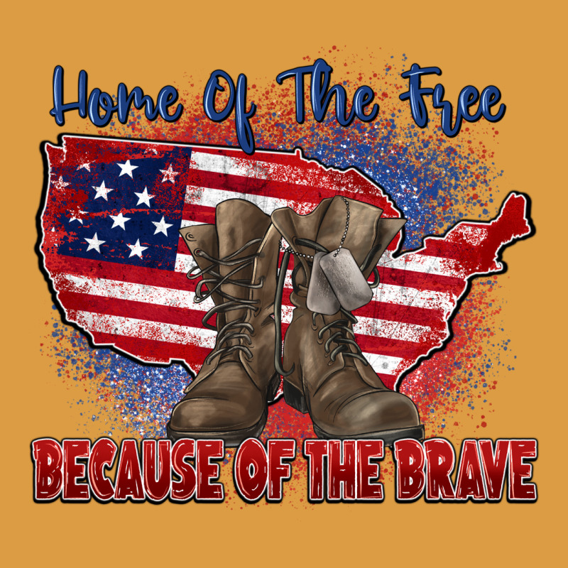 Home Of The Free Because Of The Brave Urban Heavy Tee by Zillion Design Studio | Teevron