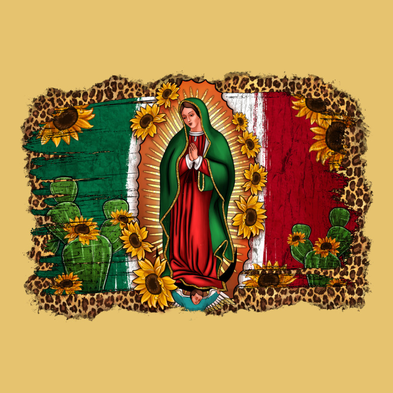 Our Lady Of Guadalupe Mexican Flag Background Premium Sweatshirt by Jasminsmagicworld | Teevron