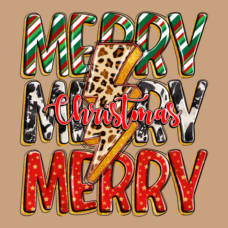 Merry Christmas Lightning Bolt Vintage Tee by Zillion Design Studio | Teevron