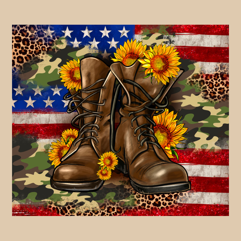 Army Usa Lag Leopard Camouflage Sunflower 20oz Classic Tee by Neo Western | Teevron