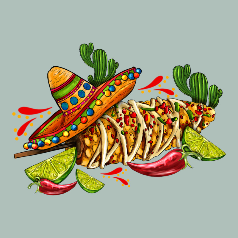 Mexican Elote Corn Sombrero Lime And  Cactus Heavyweight Hoodie by AdoDesignShop | Teevron