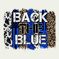 Back The Blue Brushstroke Urban Heavy Tee | Teevron
