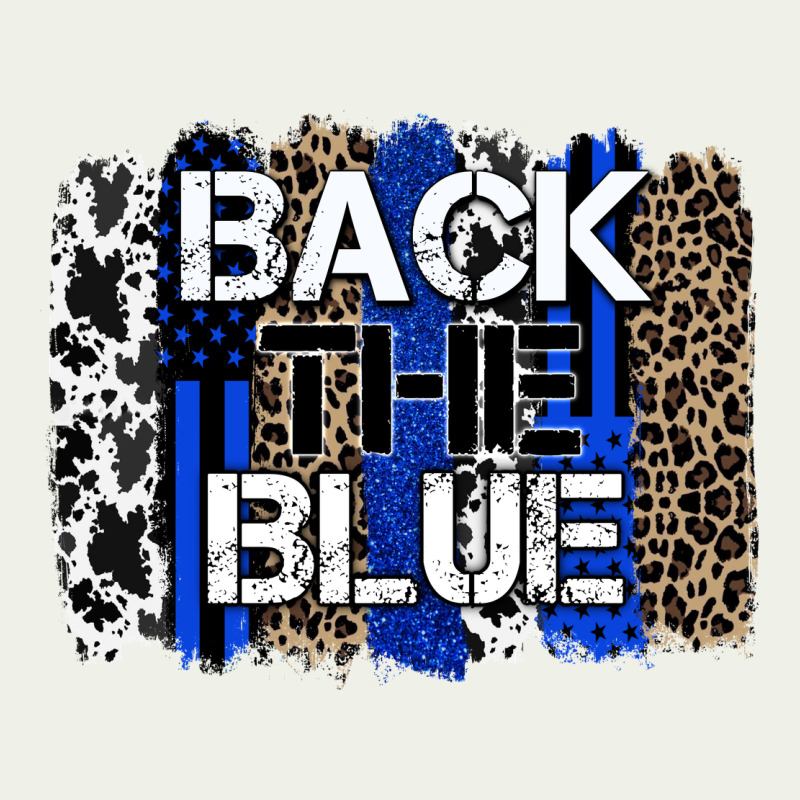 Back The Blue Brushstroke Urban Heavy Tee by Zillion Design Studio | Teevron