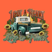 I Got A Heart Like A Truck Western Sunflower Premium Hoodie | Teevron