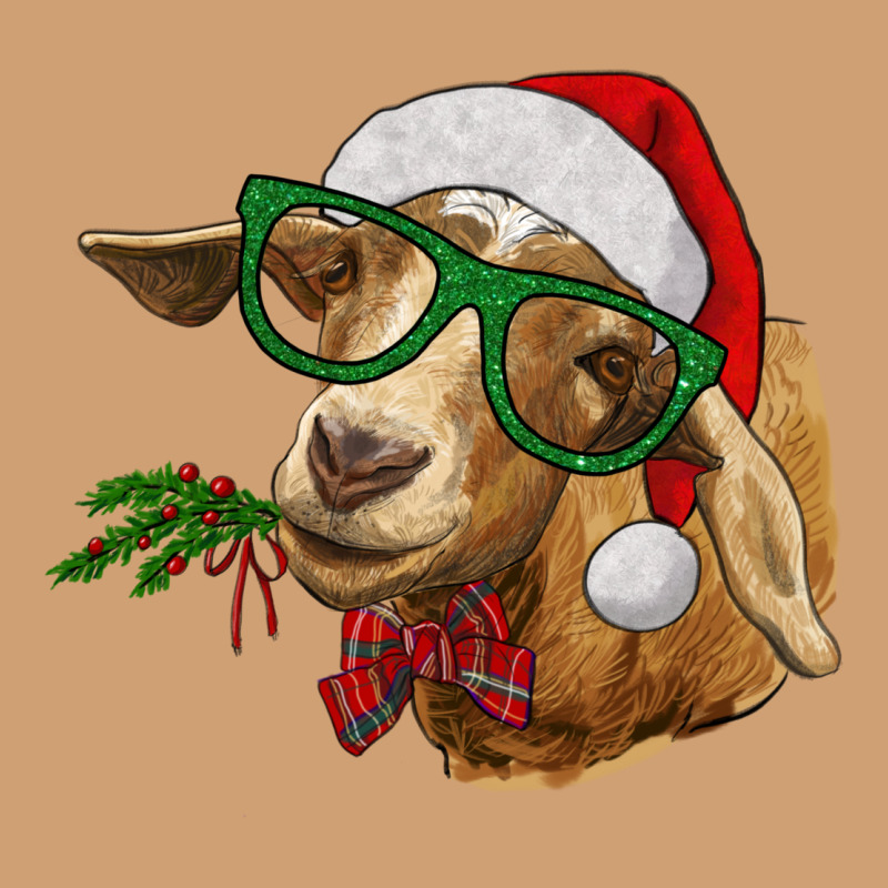 Christmas Glasses Goat Vintage Tee by RanaPortraitStore | Teevron