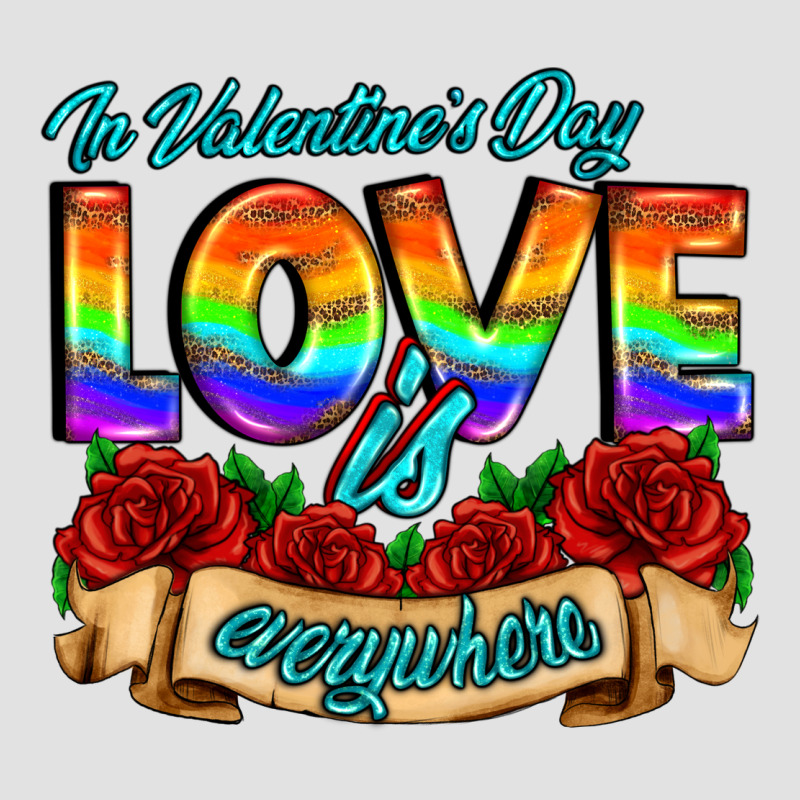 In Valentines Day Love Is Everywhere Premium Hoodie by AdoDesignShop | Teevron