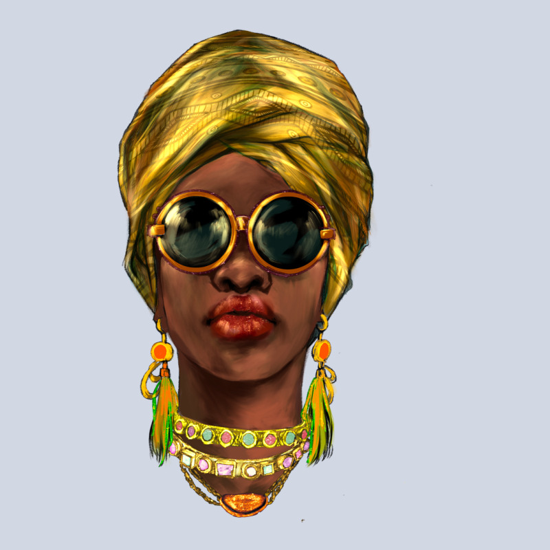 African Woman Premium Sweatshirt by NancyCooperArtShop | Teevron