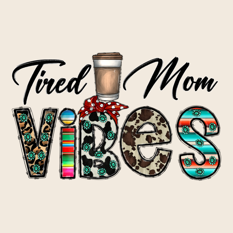 Tired Mom Vibes Zipper Hoodie by CowhideDigitalArt | Teevron