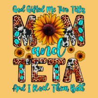 God Gifted Me Two Titles Mom And Teta And I Rock T Vintage Hoodie | Teevron