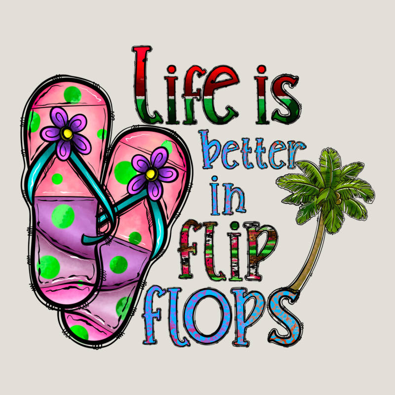 Life Is Better İn Flip Flops Heavy Core Tee by CowhideDigitalArt | Teevron