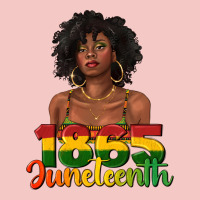 1865 Juneteenth With Afro Black Woman Urban Heavy Tee | Teevron