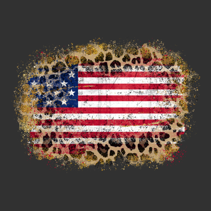 America Leopard Glitter Flag Urban Heavy Tee by Zillion Design Studio | Teevron