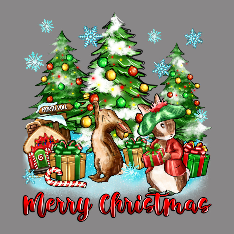 Merry Christmas Rabbits Vintage Tee by Zillion Design Studio | Teevron