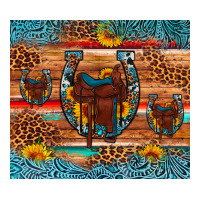 saddle horseshoe leopard sunflower | Teevron
