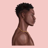 Afro Black Man Urban Heavy Tee | Teevron
